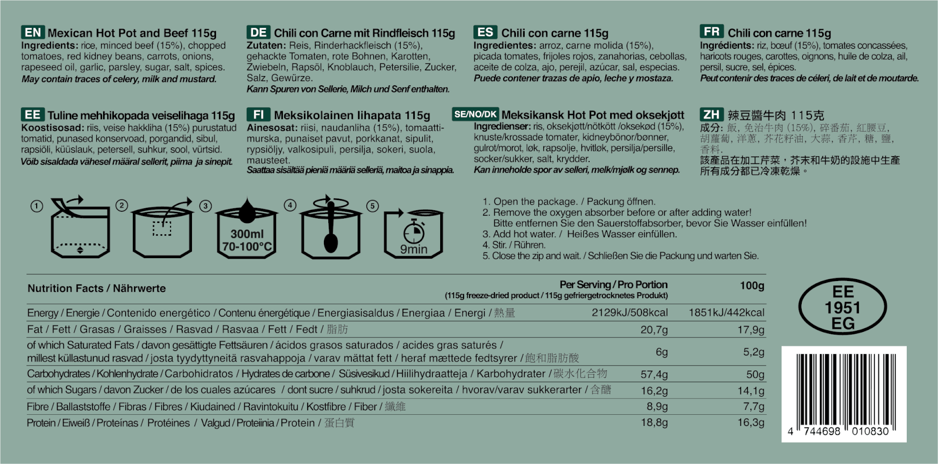 Mehhiko pajaroog toiteväärtused