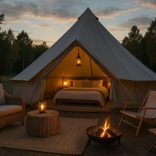 glamping telk looduses