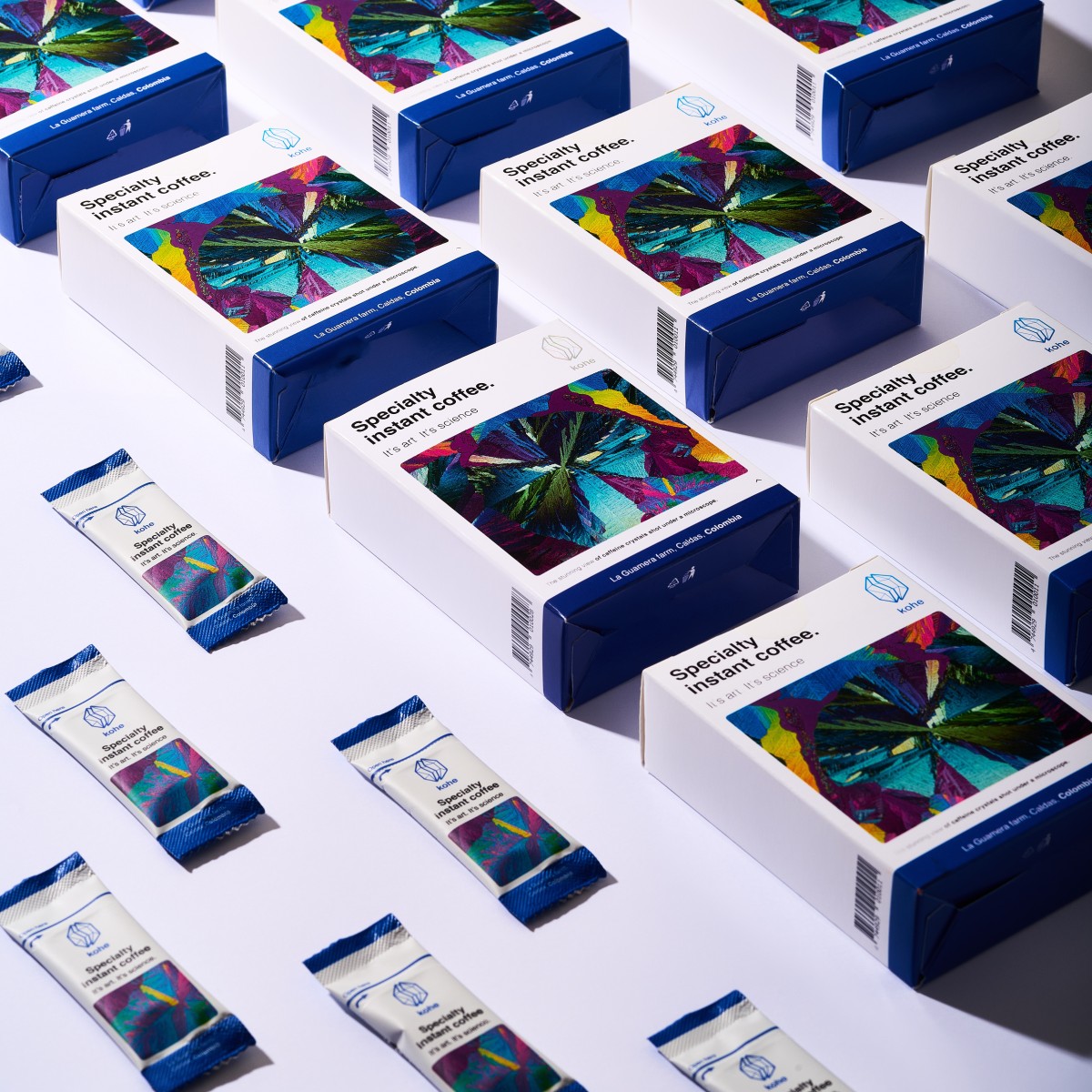 Lahustuv kohv KOHE Colombia (10x1.8g) on Colombiast pärit puhta ja maheda maitsega kohv kakao, karamelli ja granaatõuna nootidega.