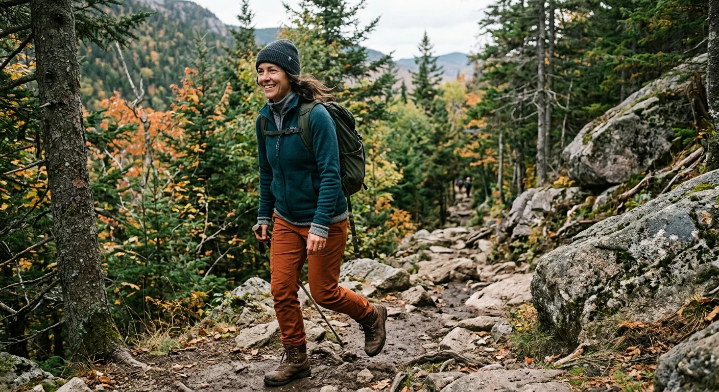 Moteris vėsiame žygyje