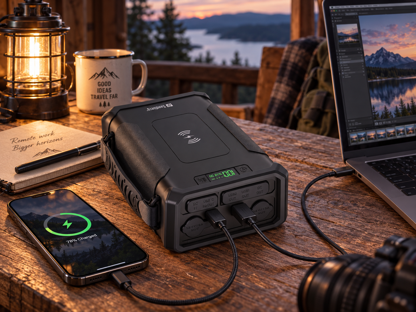 Sandberg Survivor Powerbank 8in1 96000 komplekt ja adapterid