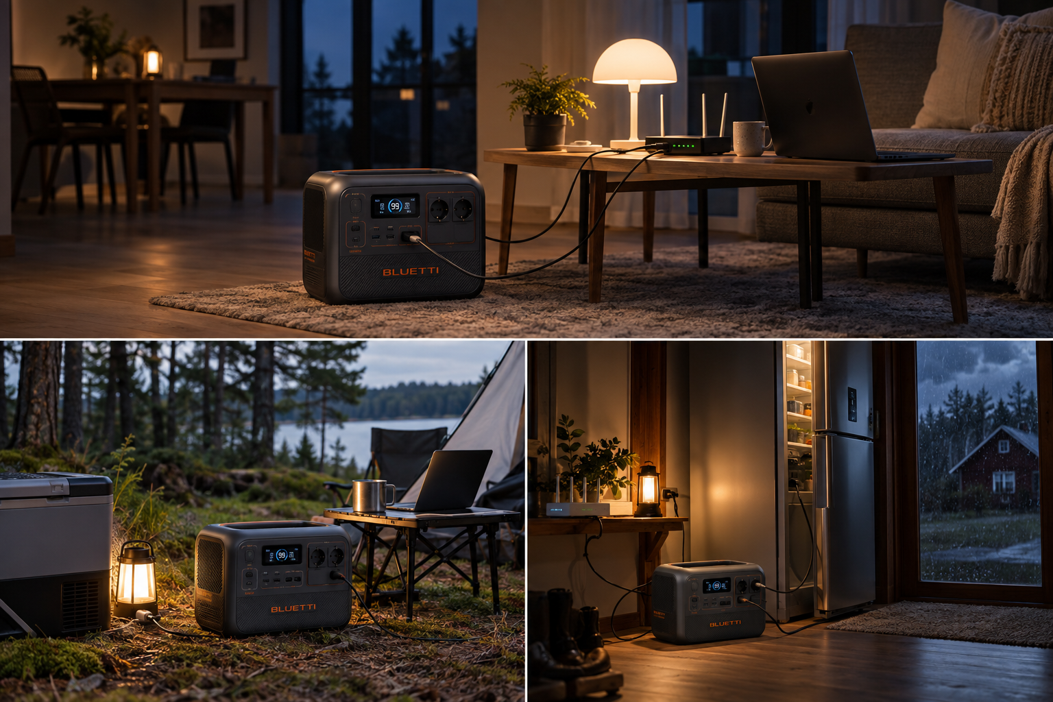 BLUETTI Premium100V2 elektrikatkestuse varutoide kodus